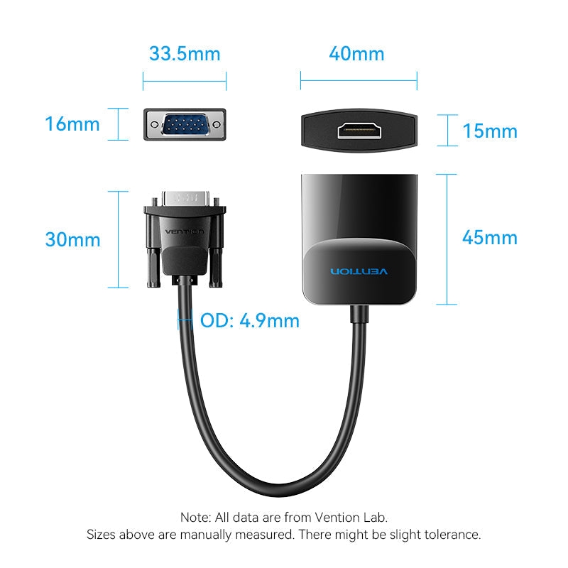 VGA to HDTV with Audio