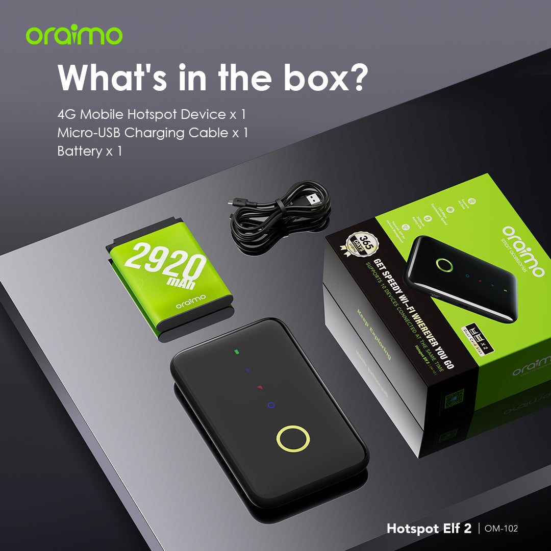 Oraimo Hotspot Elf 2 150Mbps 4G Mobile Hotspot