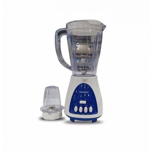 Nasco 1.7L - 400Watts - BL1008AK-CB Blender With Grinder - White/Blue