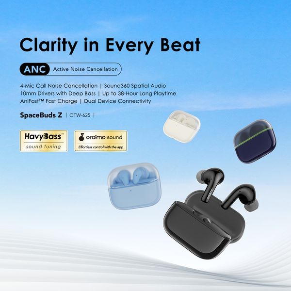 Oraimo SpaceBuds Z ANC True Wireless Earbuds