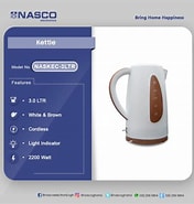 Nasco Kettle - 3L NASKEC
