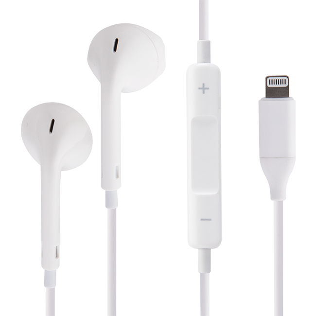 AT&T Wired Earbuds Lightning Connector