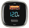 Wiwu Dual Port A+C PD 72W Car Charger