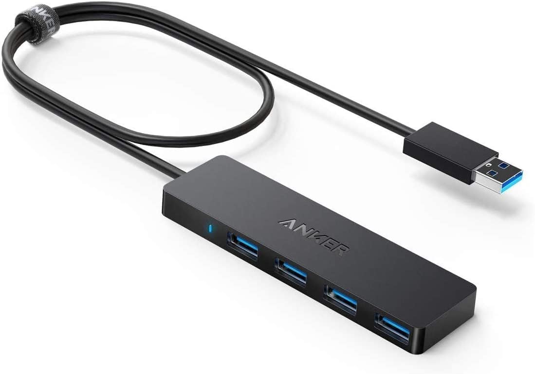 Anker USB Hub 4-Port USB 3.0 Hub,USB Splitter with 5Gbps Data Transfer