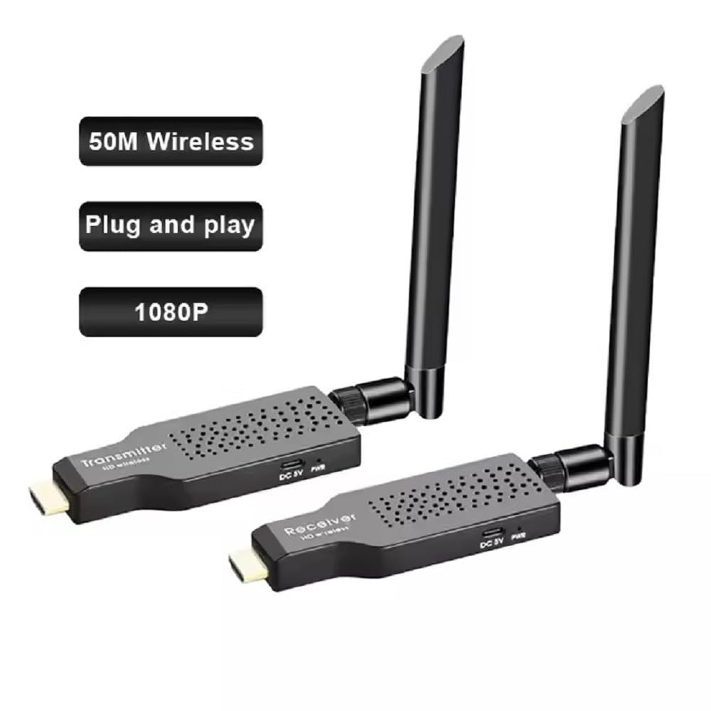Wireless HDMI Transmitter & Receiver, 50 Meter