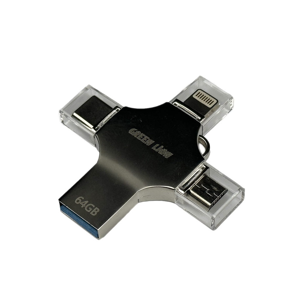 Green Lion 4-in-1 USB Flash Drive 64GB