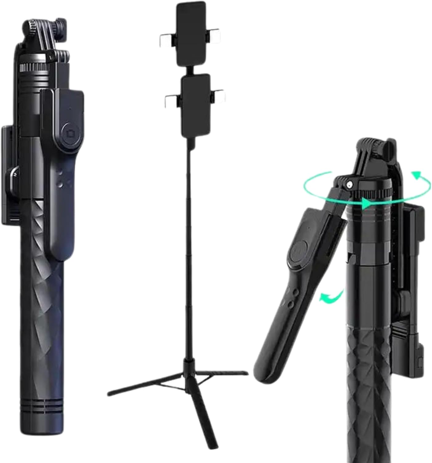 K28P Wireless Selfie Stick for Live Broadcasting with Bonus Phone Holder