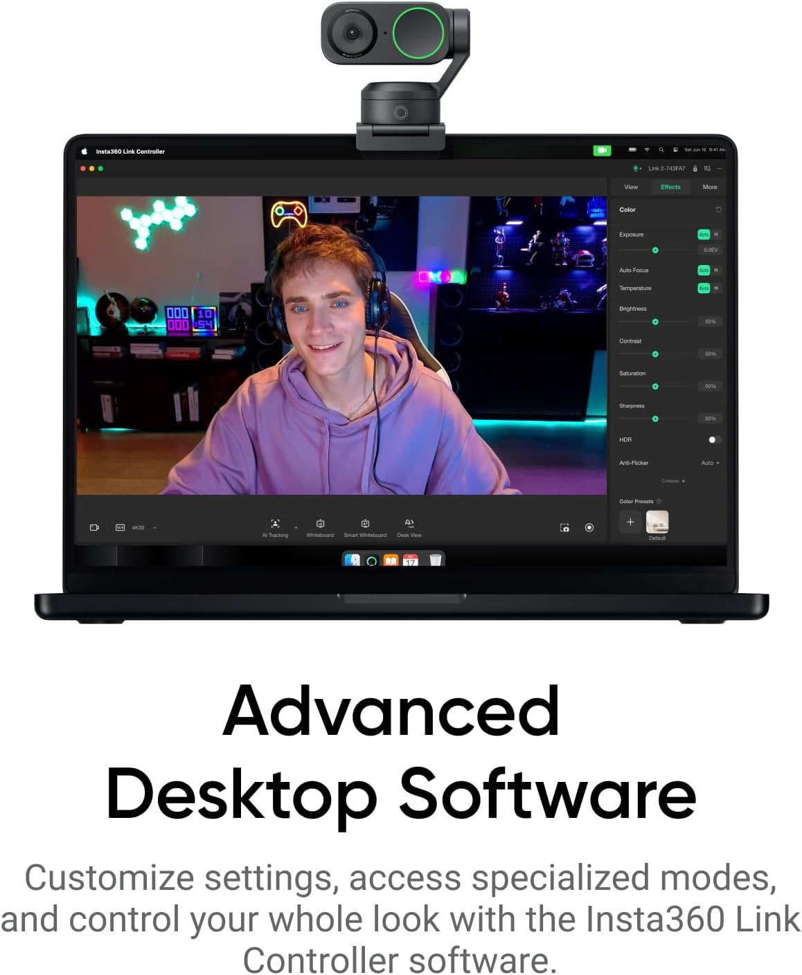 Insta360 Link 2 - The AI powered 4k WEBCAM
