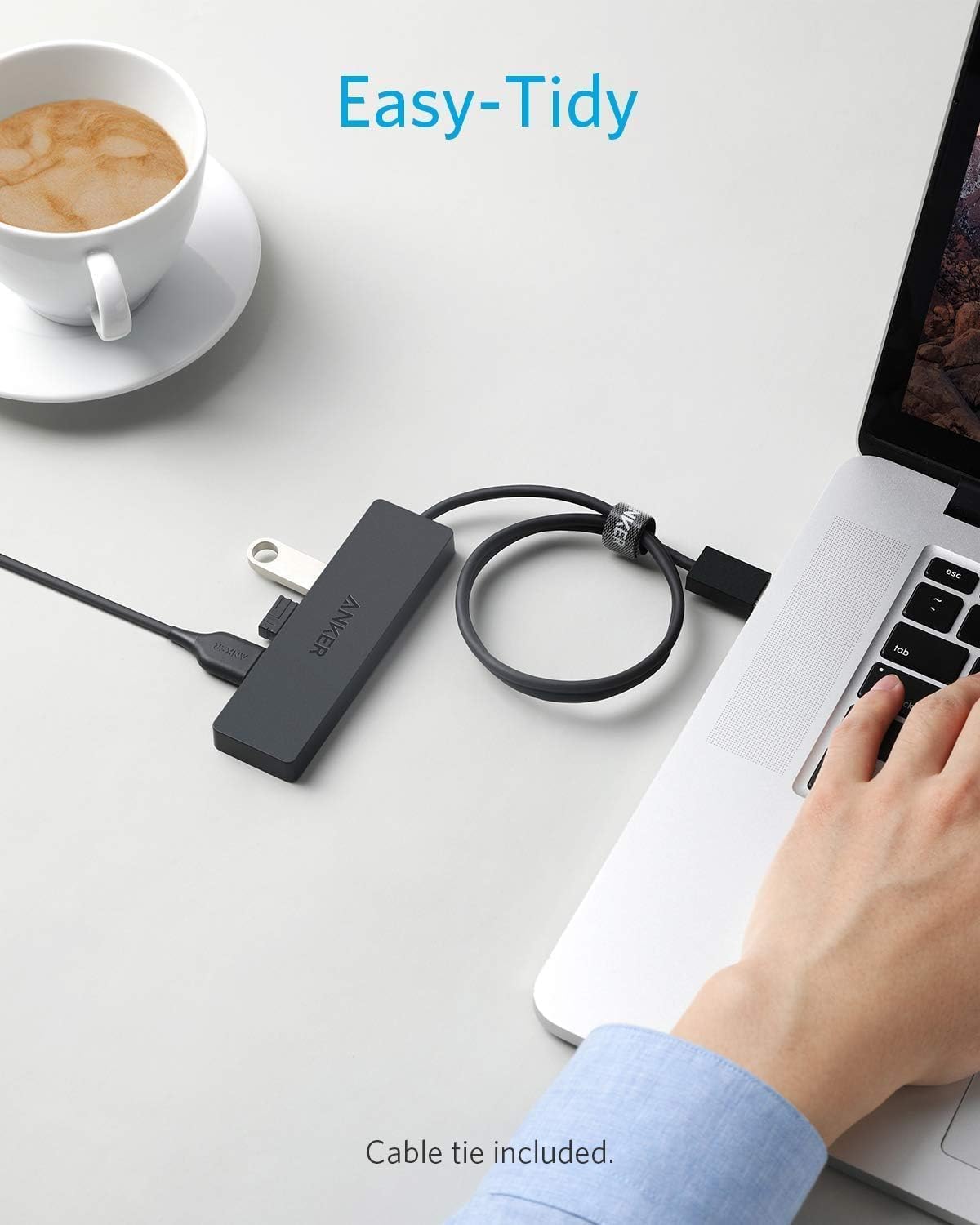Anker USB Hub 4-Port USB 3.0 Hub,USB Splitter with 5Gbps Data Transfer