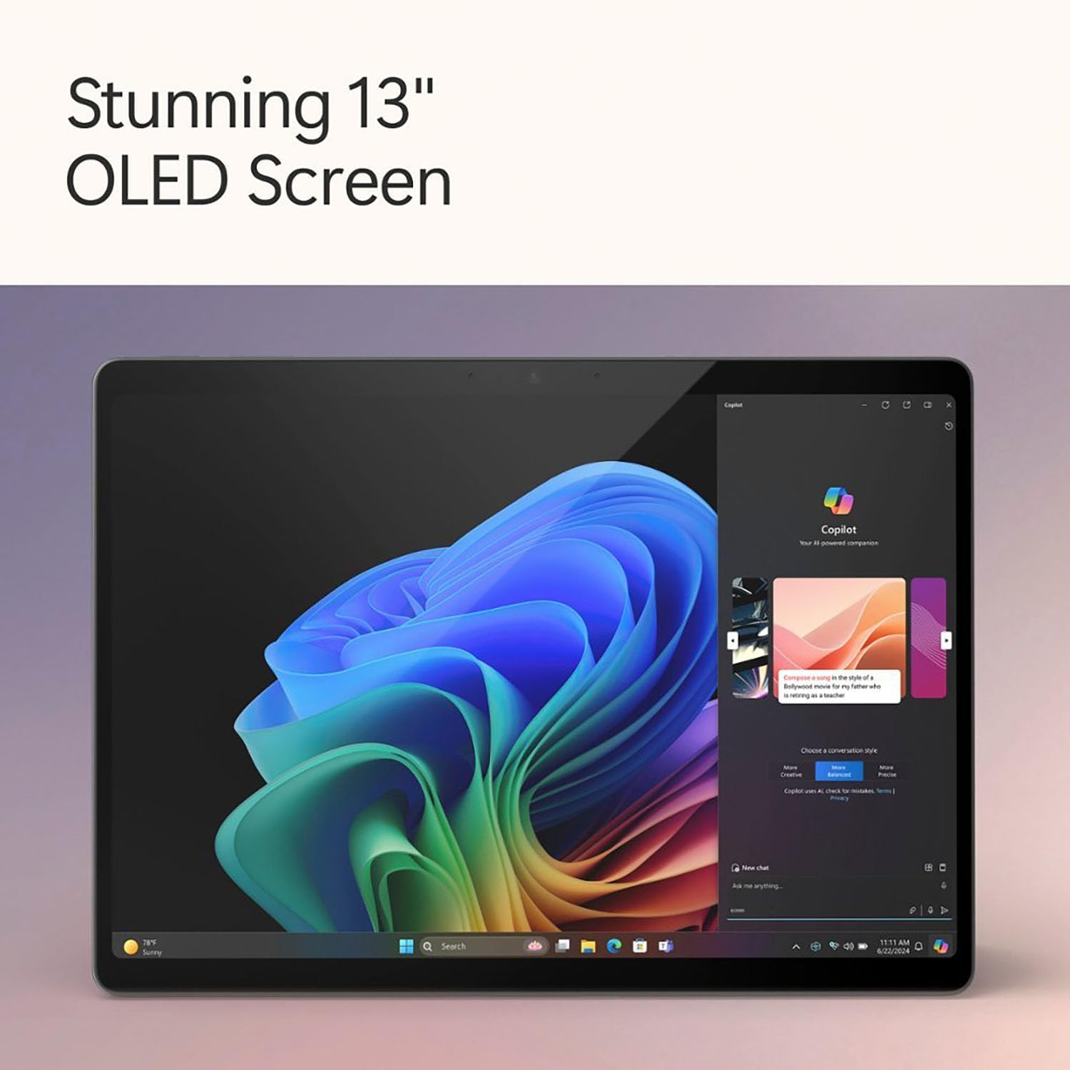Microsoft Surface Pro 11 Snapdragon X Elite Laptop/Tablet (2024), 13