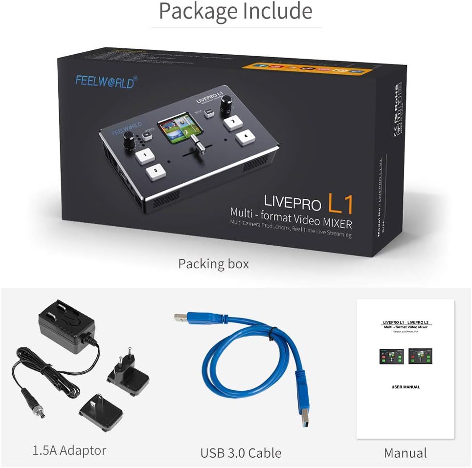 Feelworld Livepro L1 4 x HDMI Inputs Multi Format Video Mixer