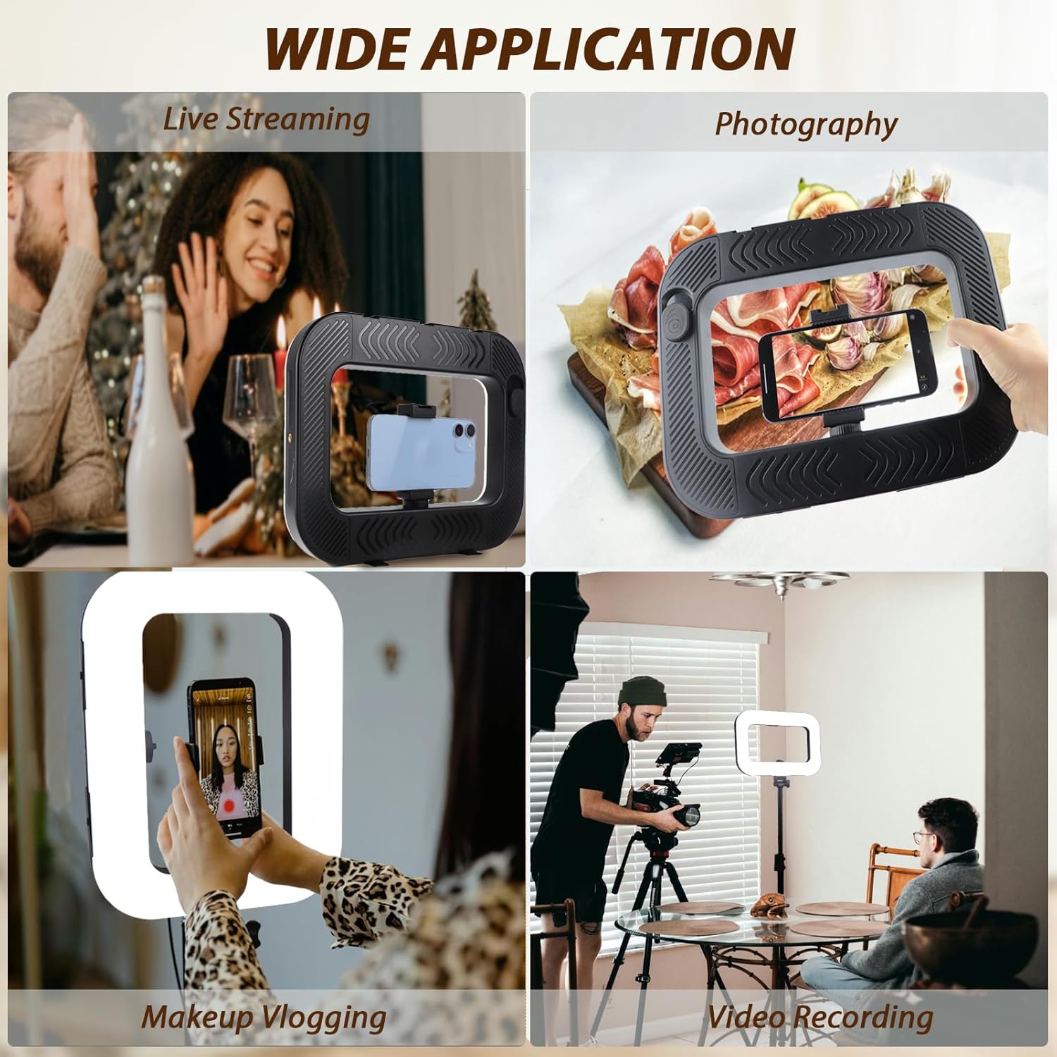 ZGRL-02 Rechargeable Handheld Square LED Video Light