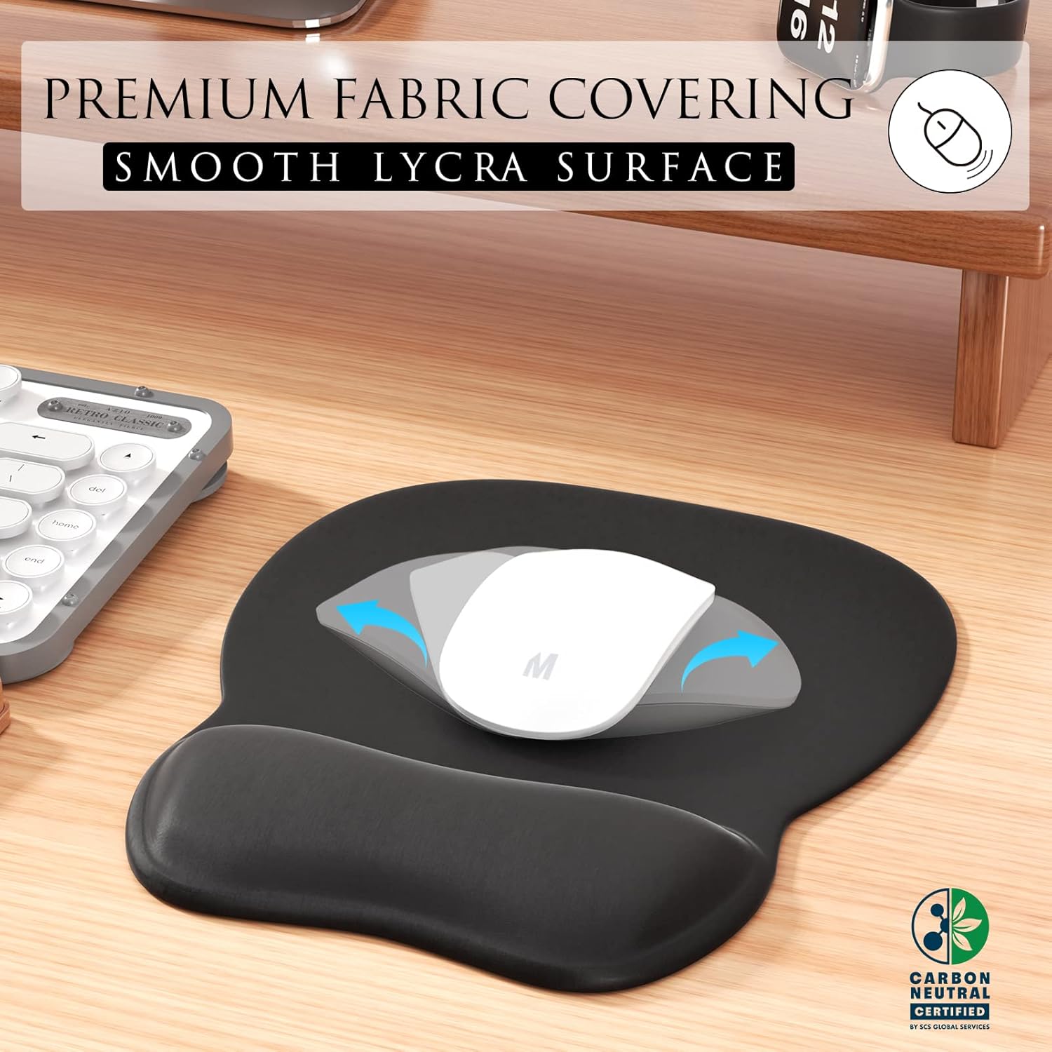 Mouse Pad with Gel Wrist Support