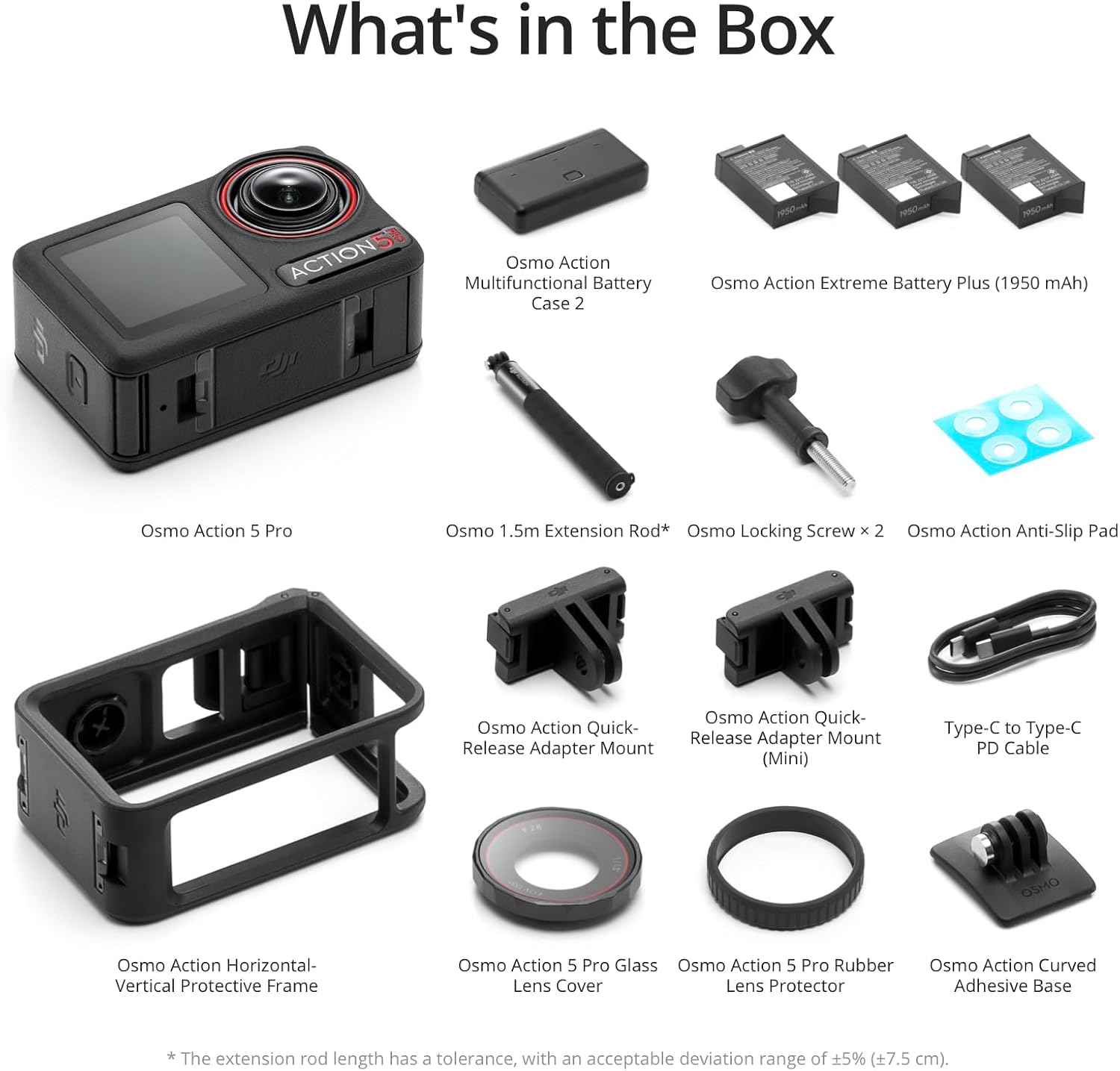 DJI CAMERA OSMO ACTION 5 PRO - ADVENTURE COMBO BUNDLE AVENTURE