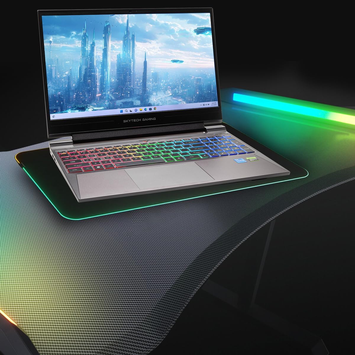 Skytech Gaming Ares Gaming Laptop, Intel Core i5-13420H(4.6GHz Turbo Boost), NVIDIA GeForce RTX 4050, 15.6” FHD 144Hz Display, 16GB DDR4, 1TB PCIe SSD