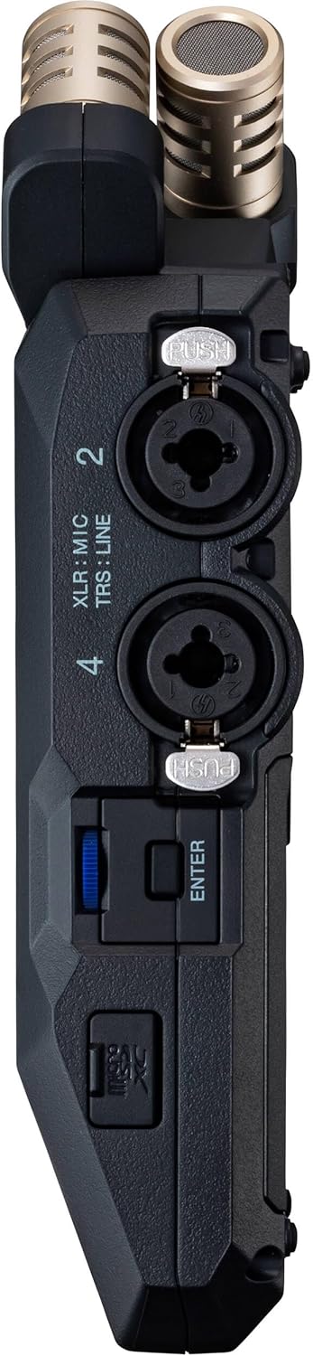 Zoom H6essential 6-Track 32-Bit Float Portable Audio Recorder.