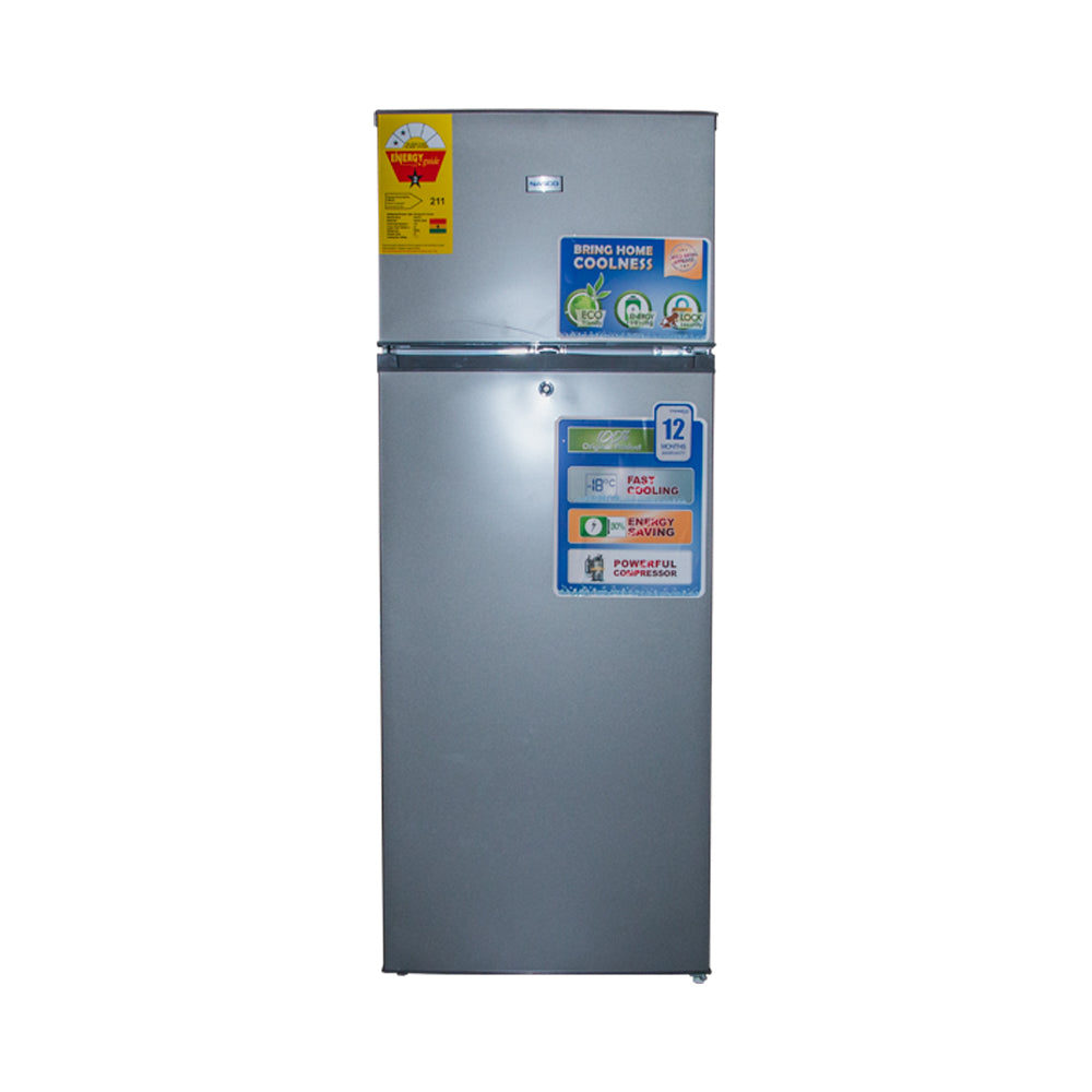 Nasco 217LT Top Freezer Refrigerator - NASF2-28SK-SILVER
