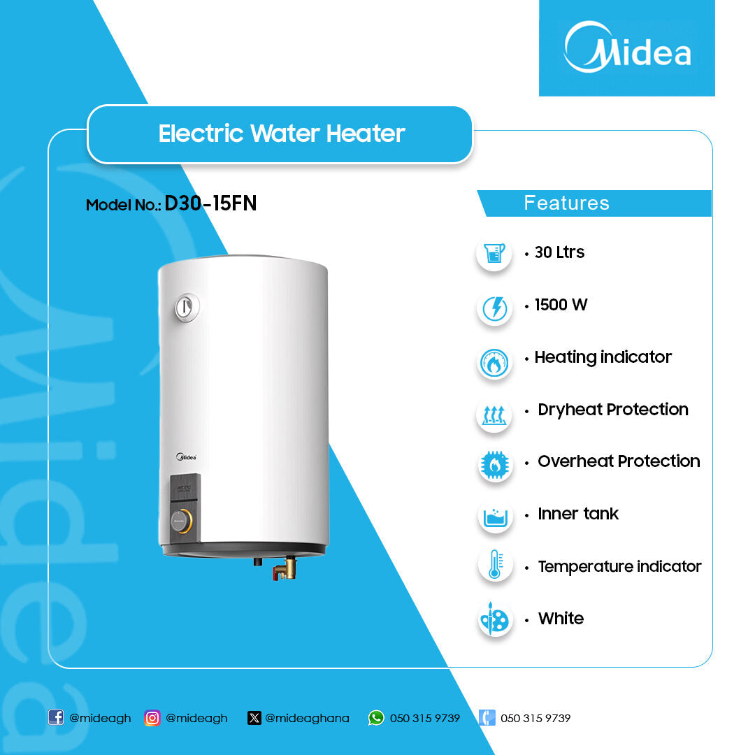 Midea Electric Water Heater D30-15FN