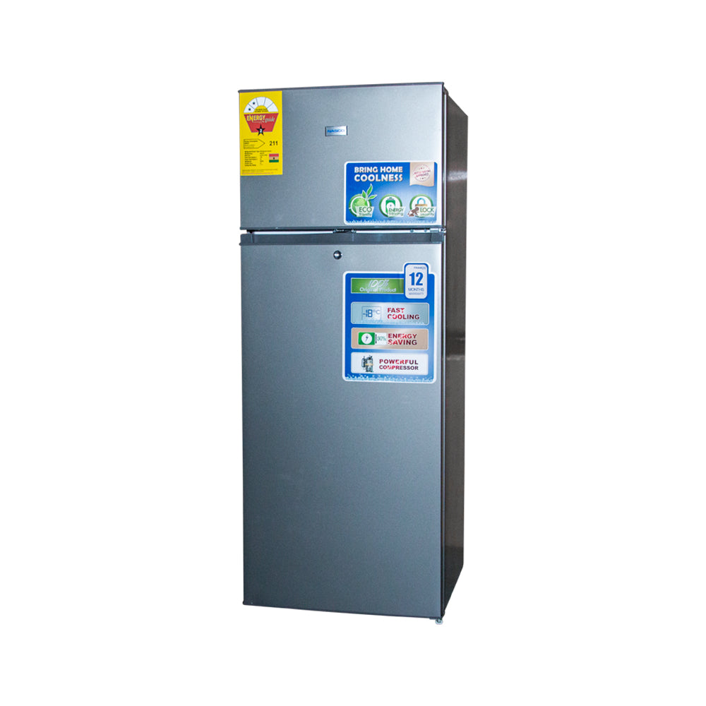 Nasco 217LT Top Freezer Refrigerator - NASF2-28SK-SILVER