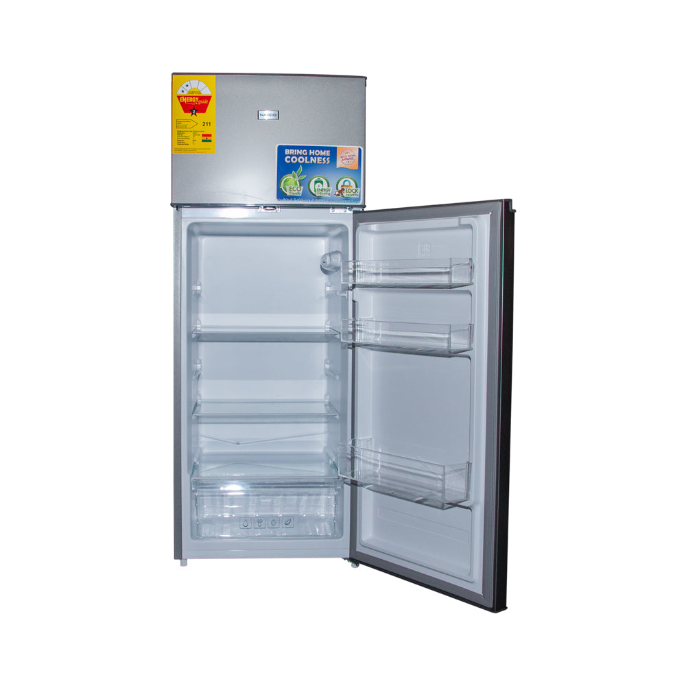 Nasco 217LT Top Freezer Refrigerator - NASF2-28SK-SILVER