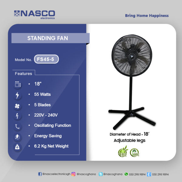 NASCO STANDING FAN - 18