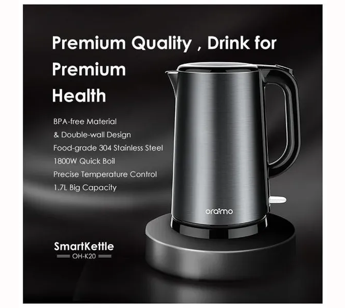 Oraimo Smart Kettle 1.7L Full Metal Liner Kettle