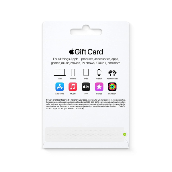 200$ Apple Gift Card - App Store, iTunes, iPhone, iPad, Air Pods, MacBook, accessories and more