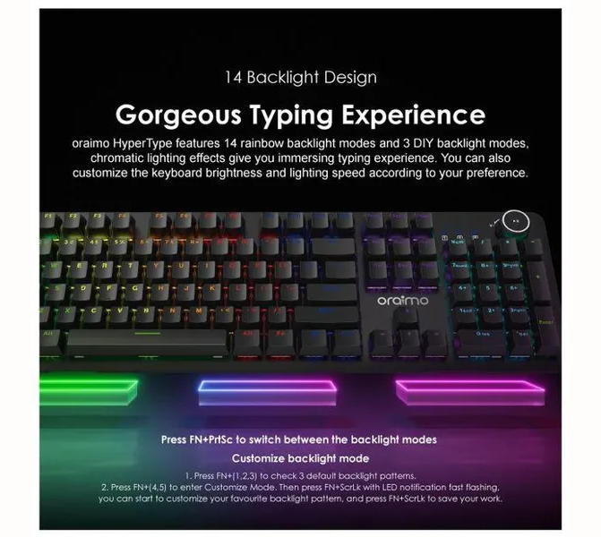 Oraimo Hyper Type Wired Mechanical Keyboard