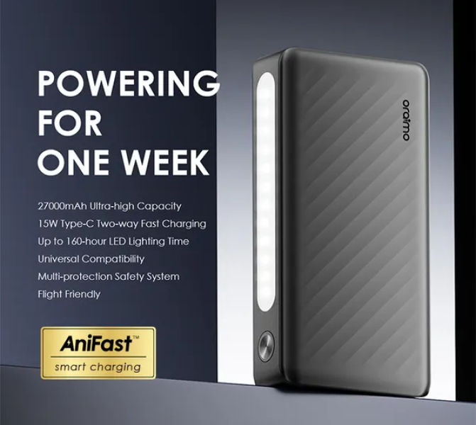 Oraimo Traveler 3 Lit 27000mAh 15W Power Bank