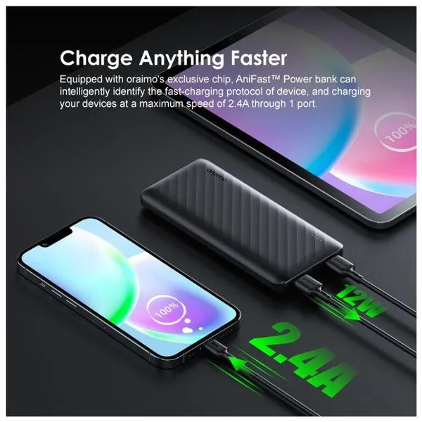 Oraimo Toast 10 Flash 10000mAh 12W Power Bank