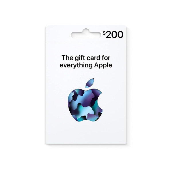 200$ Apple Gift Card - App Store, iTunes, iPhone, iPad, Air Pods, MacBook, accessories and more