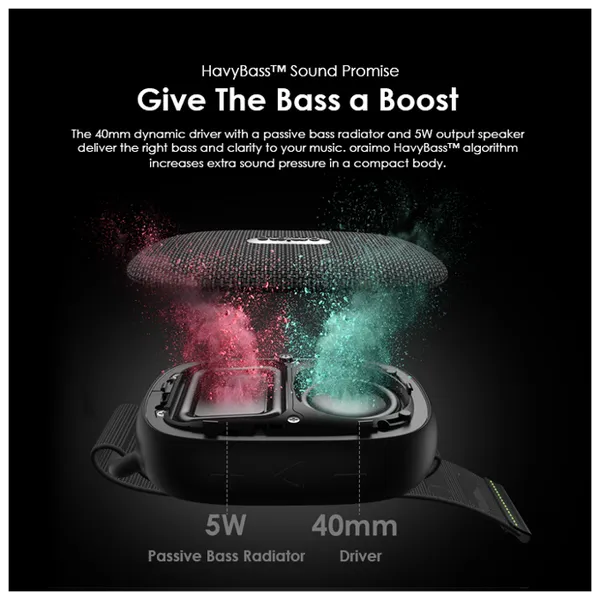 Oraimo Wrap 5W FM IP67 Wireless Speaker