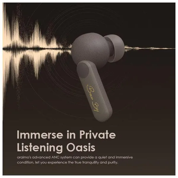 Oraimo SpacePods x Burna Boy ANC True Wireless Earbuds
