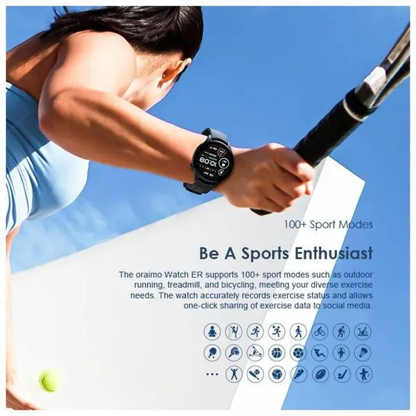 Oraimo Watch ER 1.43'' AMOLED IP68 Smart Watch