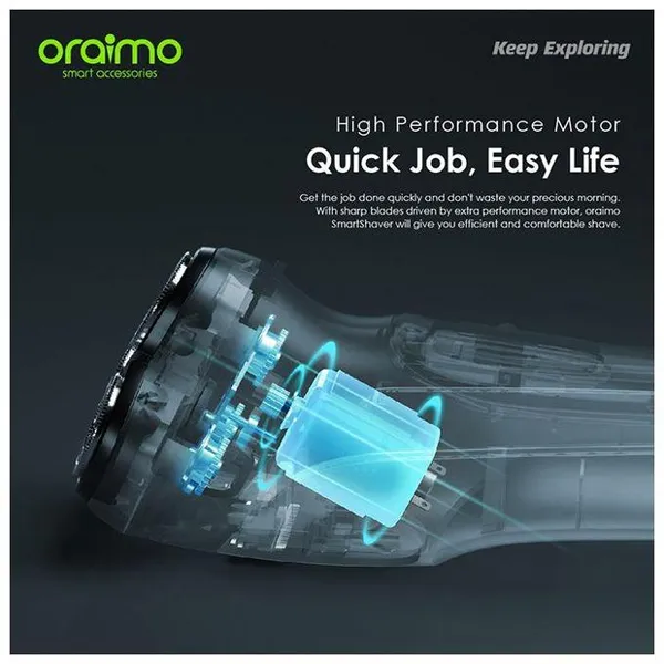Oraimo Smart Shaver 3D Rotary Electric Shaver
