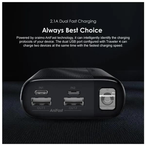 Oraimo Traveler 4 20000mAh 10.5W Power Bank