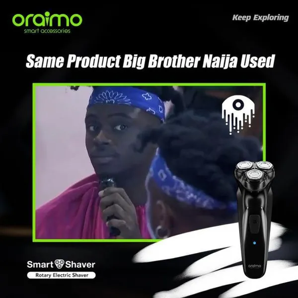 Oraimo Smart Shaver 3D Rotary Electric Shaver