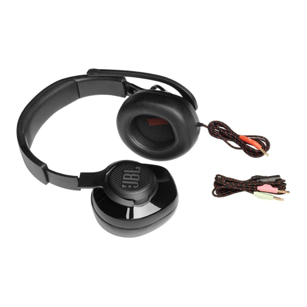 JBL Quantum 200 - Wired Over-Ear Gaming Headphones - Black, Large