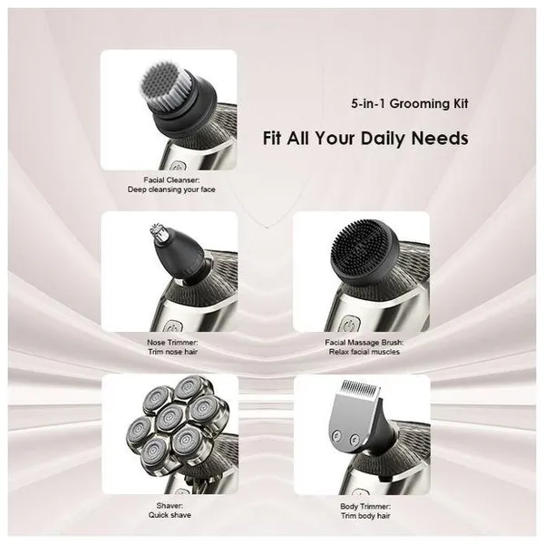 Oraimo Smart Shaver 7D 7 Razor Heads 360° Shaver