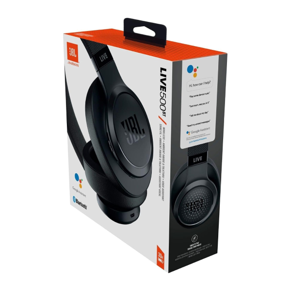 JBL LIVE 500BT - Around-Ear Wireless Headphone - Black