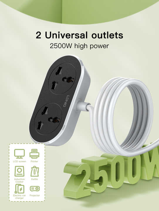 LDNIO 10m CABLE Length Turbo Power Engine - Universal Outlet Extension Cord
