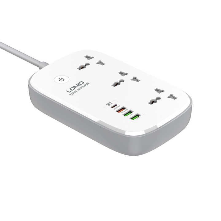 LDNIO Fast  Charging Expert Wifi-Smart Power strip 4 USB ports 3 Power Socket