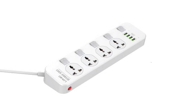 LDNIO Fast  Charging Expert 25000W 6USB identify Automatically 4 Power Socket