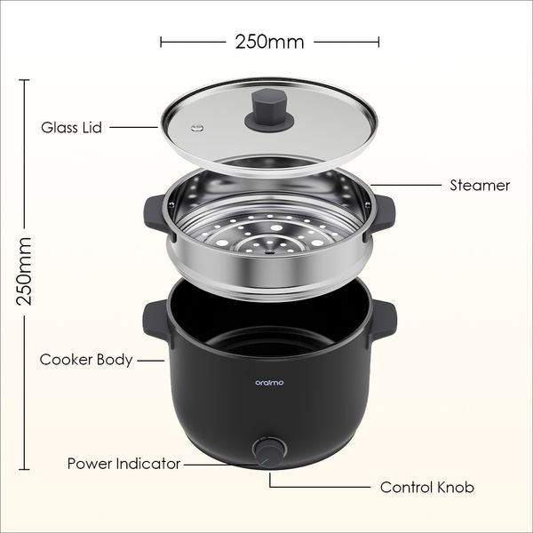 Oraimo SmartCooker 1000W 3L Electric Cooker