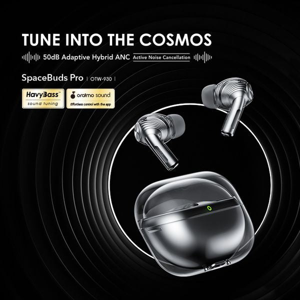 Oraimo SpaceBuds Pro Premium 50dB Hybrid ANC True Wireless Earbuds