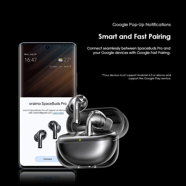 Oraimo SpaceBuds Pro Premium 50dB Hybrid ANC True Wireless Earbuds