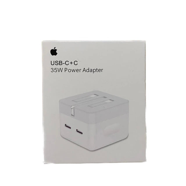 Apple 35W Dual USB-C Port Compact Power Adapter 3-Pin