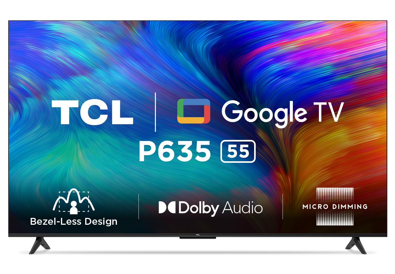 TCL 55 Inches 4K HDR Frameless Google TV 55P635