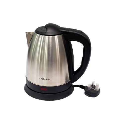 Nasco KES4116-GS Electric Kettle - 1.7L - Black/Silver