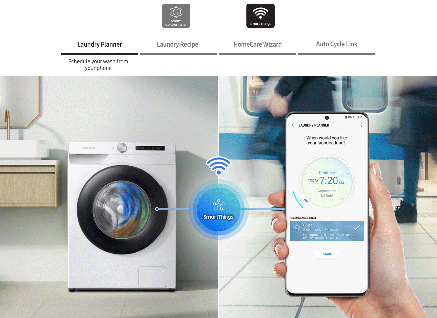 SAMSUNG Series 5 ecobubble Washing Machine™, 12kg 1400rpm